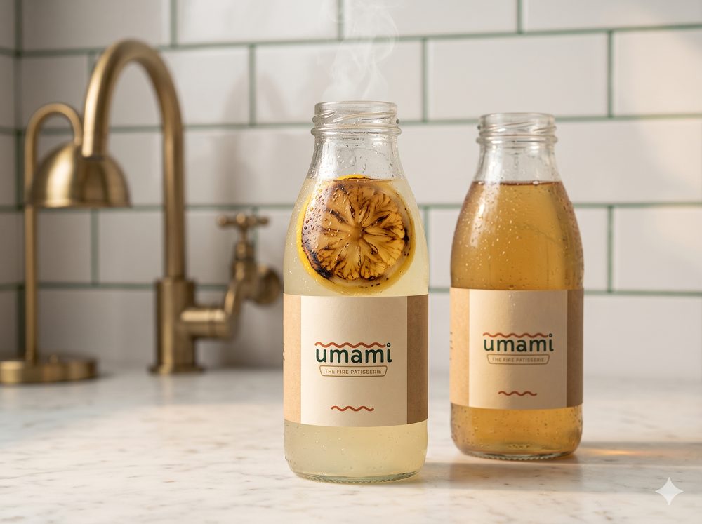 Burnt Lemonade and bottled kitchen drinks