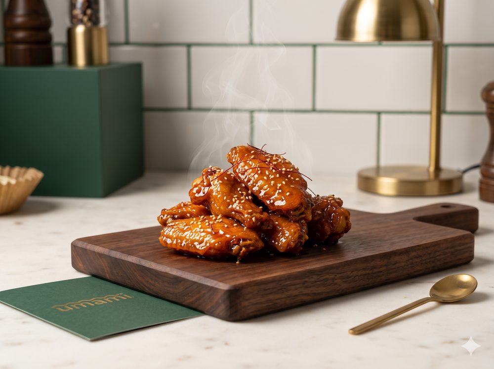 Ghost Mango lacquered wings in sticky Alphonso-habanero